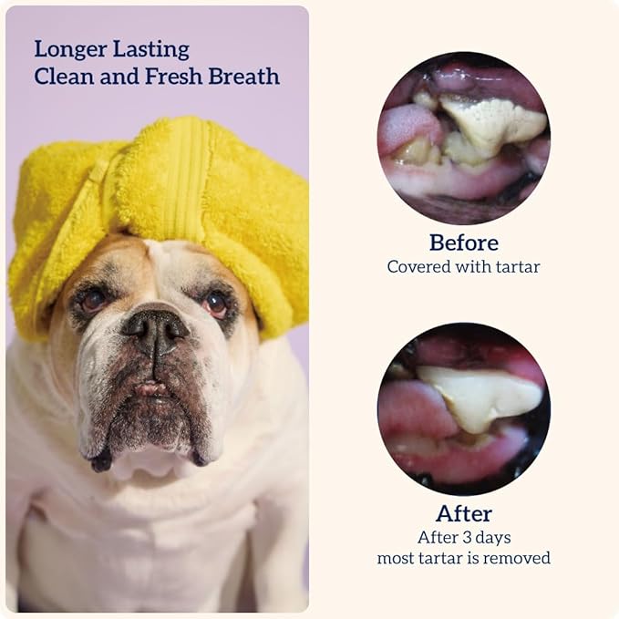 Groovies Flexible Dog Dental Chews with Patented DentalFit Technology to Help Support Tartar Control & Fresh Breath, Small Dog Chews for 5-15 lb Dogs, USA Manufactured Oral Care, 96 Chews