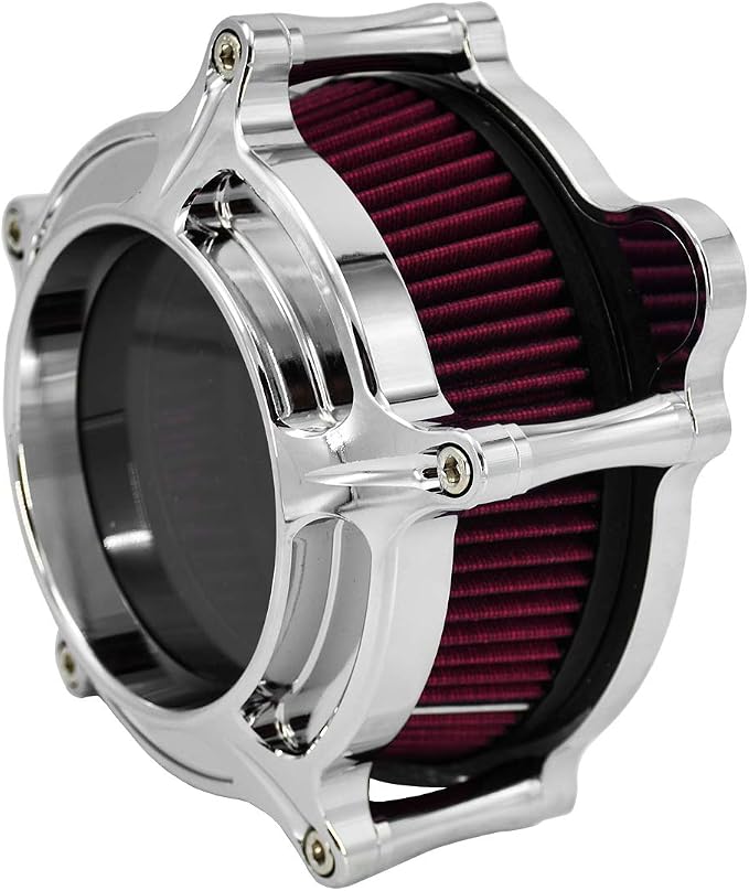 HDBUBALUS Motorcycle Air Filter Cleaner Intake Filter System Kit