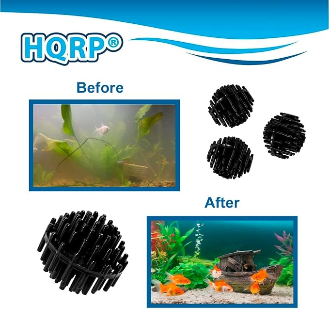 HQRP 100 pcs Bio Balls Filter Media 1.5 Inch