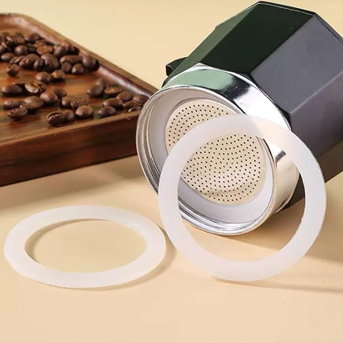 2 Pcs Filter with 3 Pcs Silicone Gasket Seals