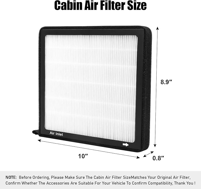 CF11819, Cabin Air Filter with activated carbon