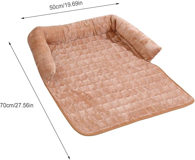 Pet Couch Cover - U Shape Protective Washable, Soft Pet Bed Sofa Protector for Cats, Kittens, Puppies for Indoor Home Living Room Apartment, Car, Camping, Travel Bed and Furniture Protection
