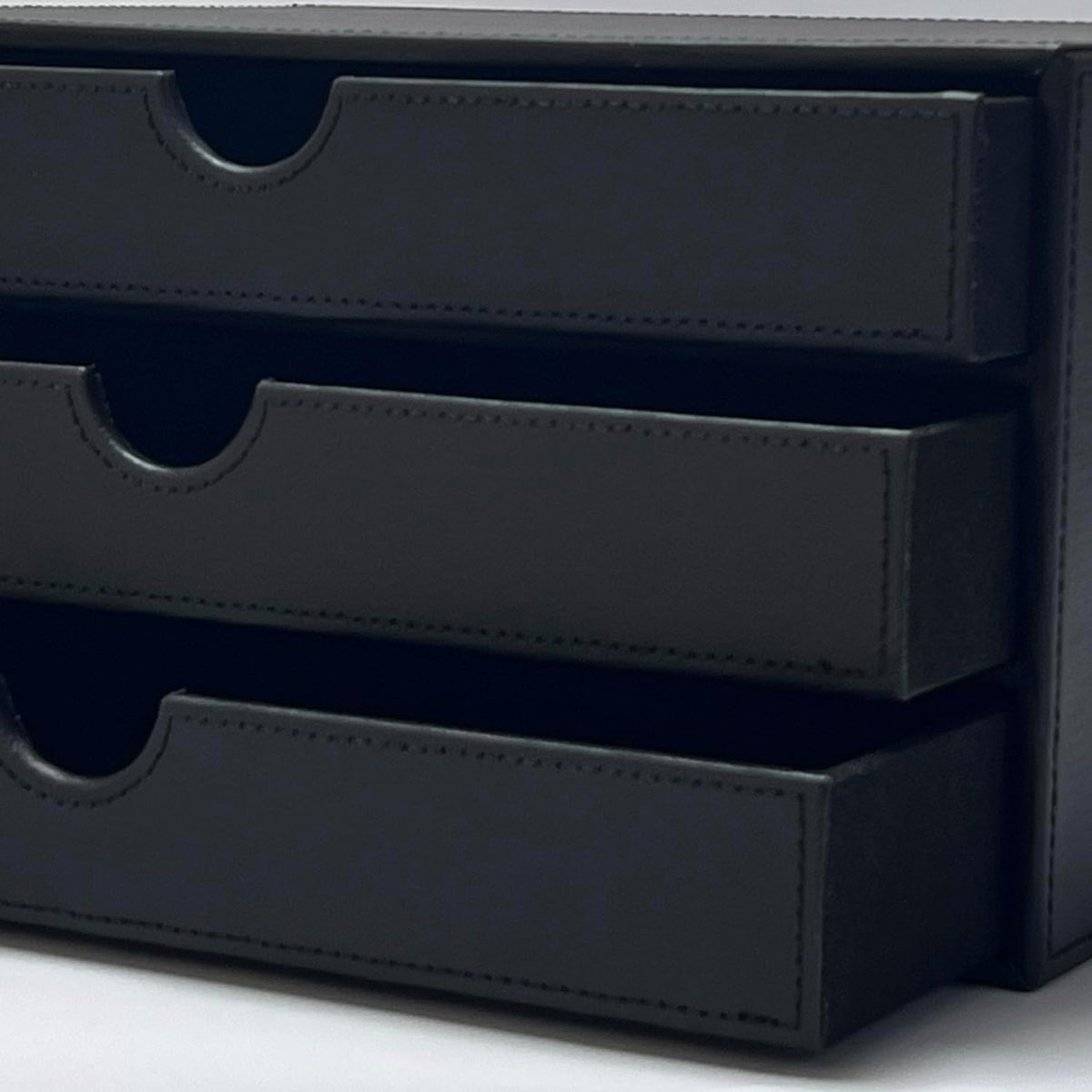 UnionBasic Document Organizer, 3-Drawer File Cabinet Document Storage Box, Office Desktop Filing Organizer, Black