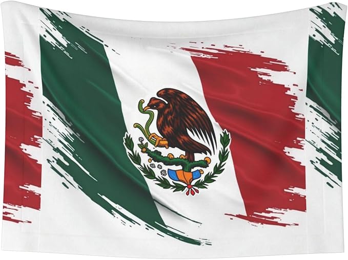 Pet Blanket for Travel and Home, Mexico Flag Cool Eagle, Reversible Plush Dot Design with Soft Grip Texture on One Side Perfect for Car Seats Moving Vehicles