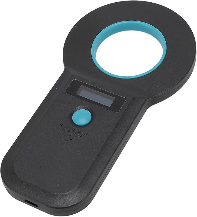 Pet Chip Scanner Animal Tag Reader USB Interface 15 Digits Microchip Recognizer for Cats Dogs 128 Data Storage Black The of Data Pet Efficient Help Reader Chip Effortlessly (Black)