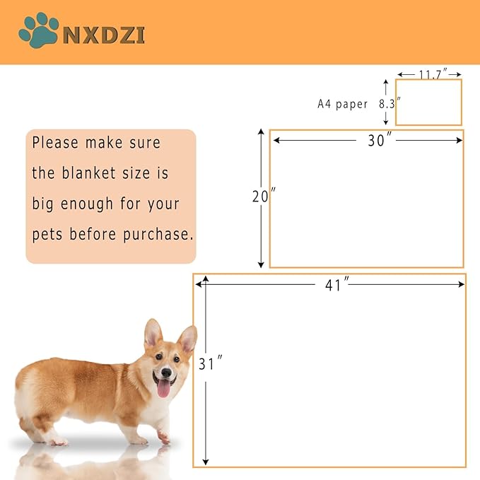 Dog Blankets Washable, 3 Pack Dog Blanket Washable 30" x 20", Fuzzy Soft Pet Mat Throw Cover for Kennel Crate Bed, Blankets for Dogs, Pet Blanket