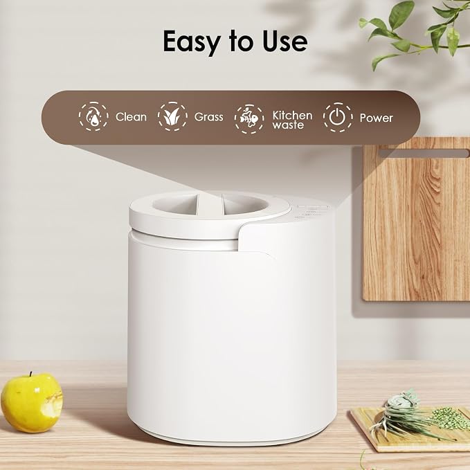 Electric Composter for Kitchen, 3L Food Recycler Composter