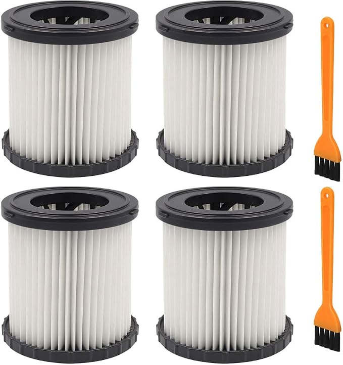 4 Pack DCV5801H Wet/Dry Vacuum HEPA Replacement Filter Compatible