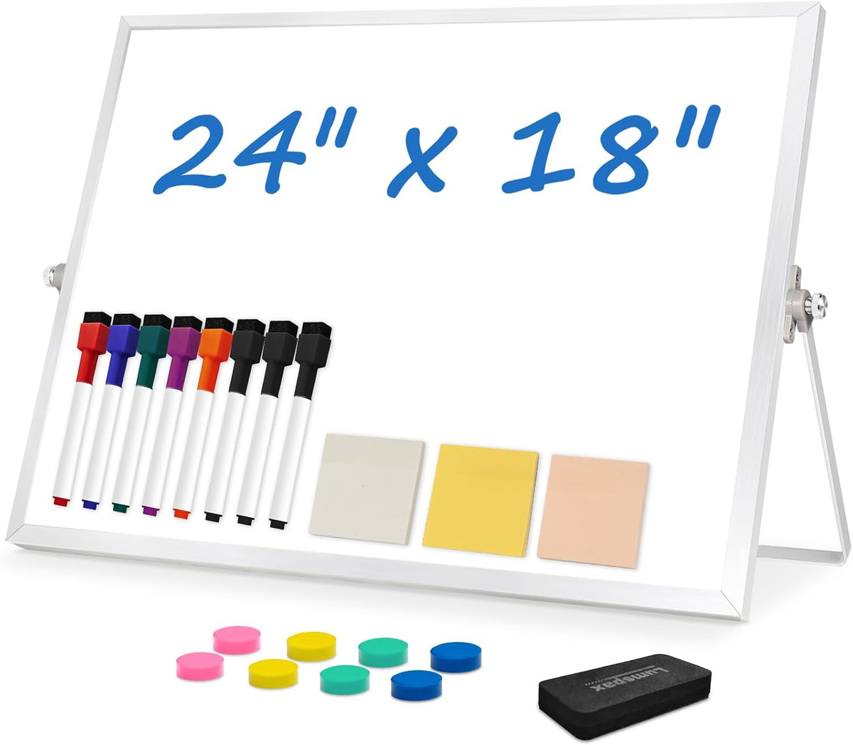 White Board with Stand, 24" x 18"