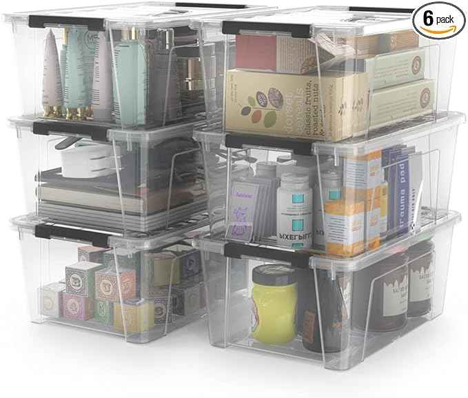 WYT Clear Storage Latch Bins