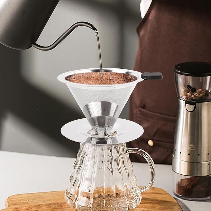 Pour Over Coffee Dripper Paperless Reusable Coffee Filter Pour Over Coffee