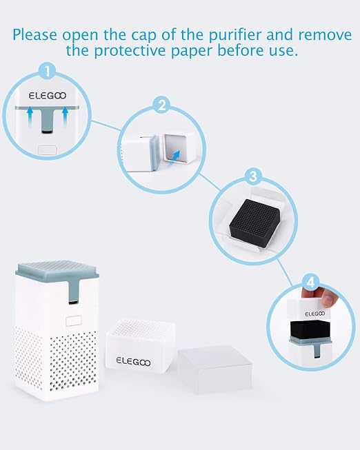 ELEGOO 2PCS Mini Air Purifier