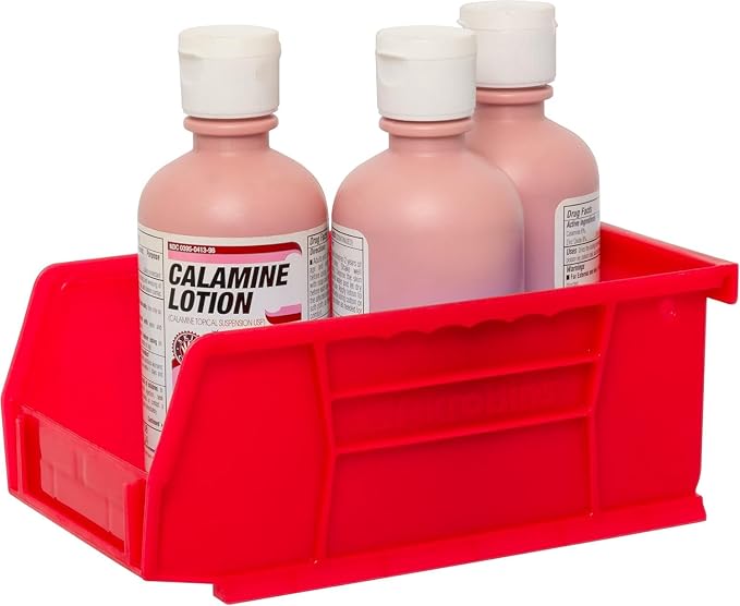 Akro-Mils 30220 AkroBins Plastic Storage Bins, Space-Saving Stackable Bins