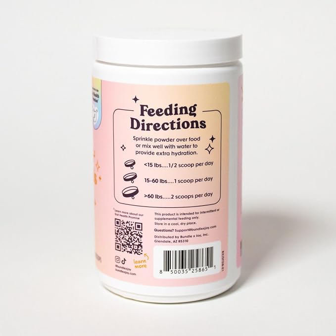 Bundle x Joy Superfoods with Pumpkin for Dogs Daily Boost, Vegan Digestive Support, Gut Health for Dogs, Supports Stomach Upset & Loose Stools, Dog Supplements Made in USA - 35 Scoops