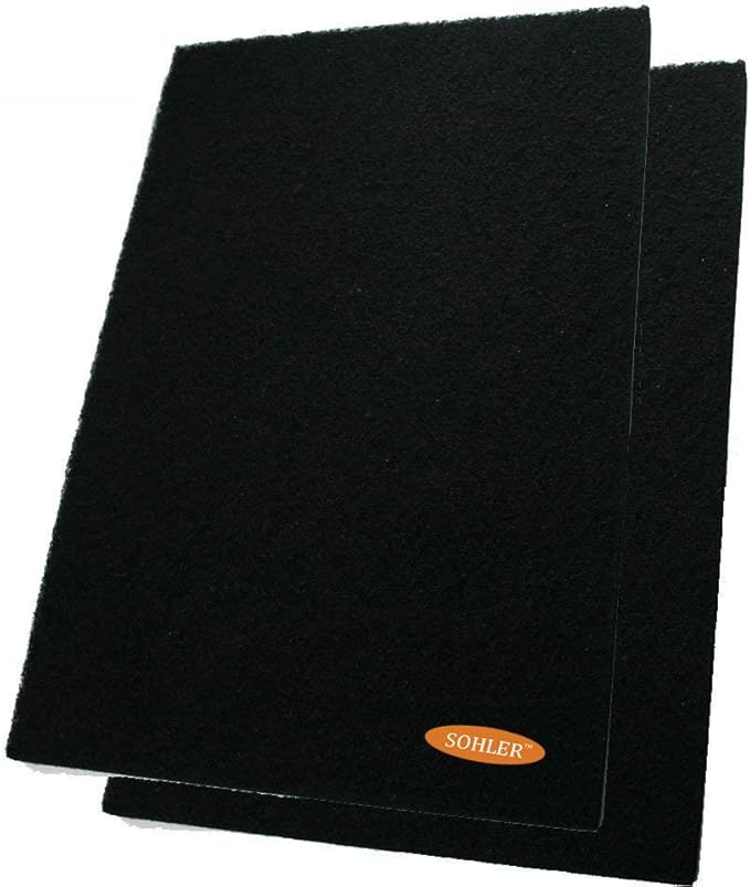 2 x Odor Control Activated Carbon Charcoal Cut-to-fit Replacement filter Pad