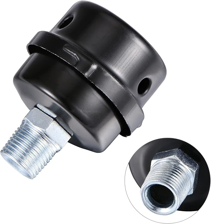 1/2" Thread Male Thread Diameter 20mm Air Compressor Silencer Filter, Thread