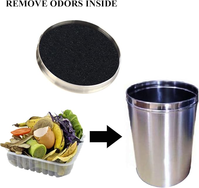7.25inch Kitchen Compost Bin Charcoal Filter Replacements, Compost Pail