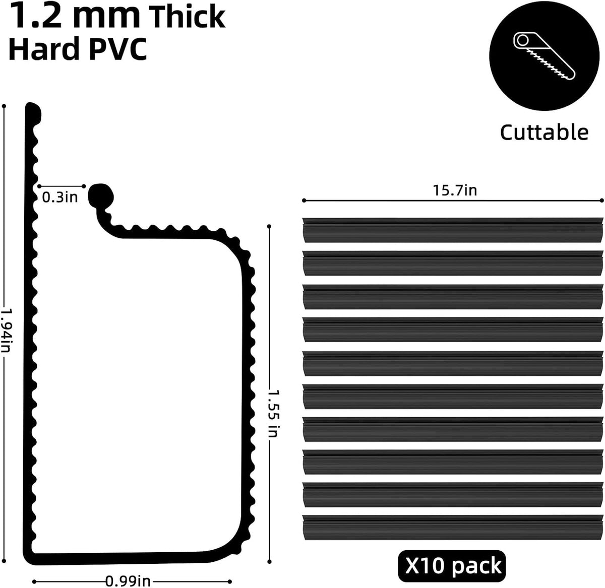YECAYE 157in Cable Management Cord Organizer, Cable Raceway, Black