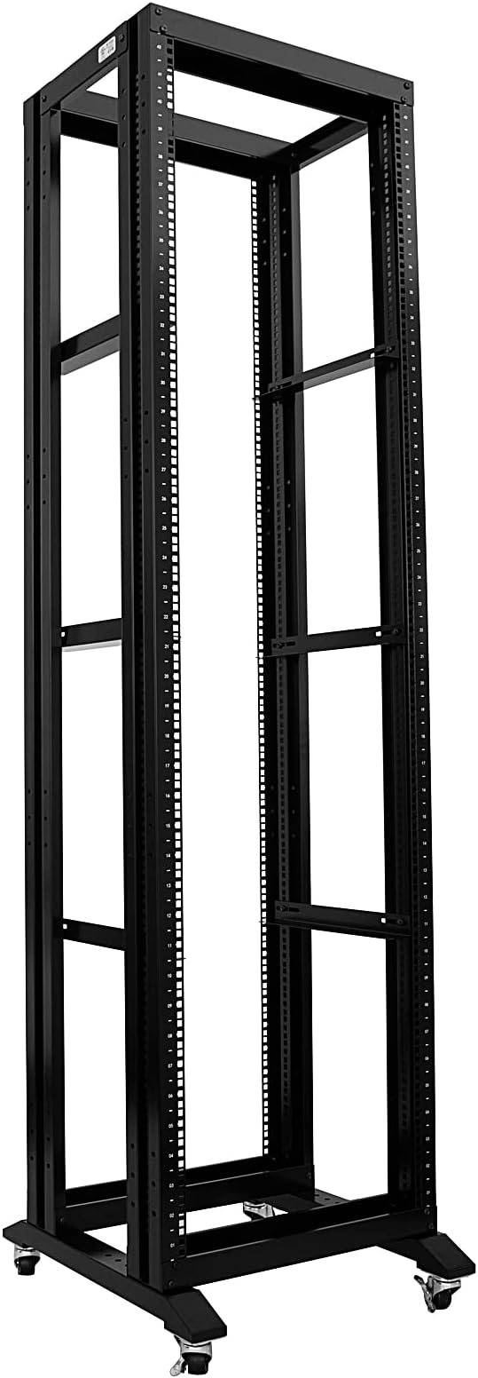 Raising Electronics Server Rack Open Frame Rack 4 Post 19 inch Adjustable