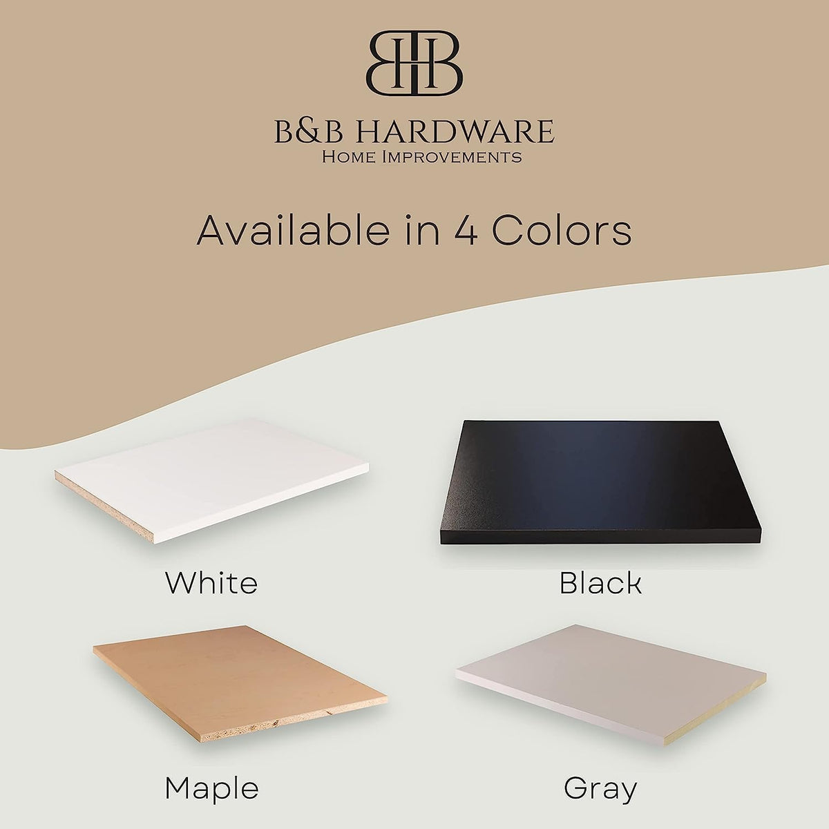Cabinet Shelf Melamine 3/4'', Custom, Cut to Size. (10'' Depth, 26'' Length)
