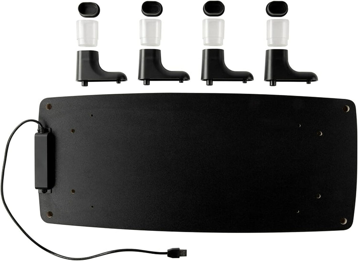 3M Monitor Computer Stand, 21.6 in x 9.4 in, 4 Port USB Hub