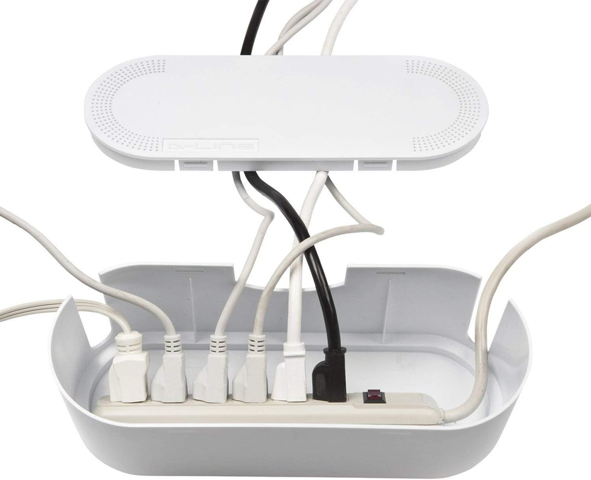 D-Line Small White Cable Management Box and D-Line White Cable Tube Bundle …