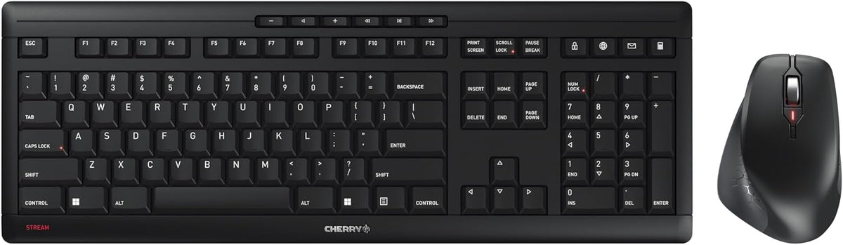 Cherry Stream Desktop Comfort Wireless Keyboard and Mouse Combo