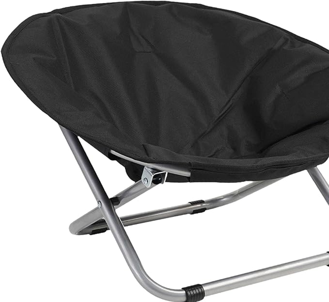 Elevated Pet Bed Foldable Cozy Cot Breathable Portable Rest Sleeping Metal Frame Furniture Sofa Nesting Bed Comfortable Chair for Dogs- Black