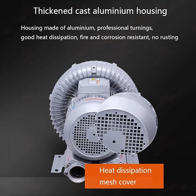 Regenerative Blower air Filter 110V, Single Phase, High-Pressure Vortex Ring