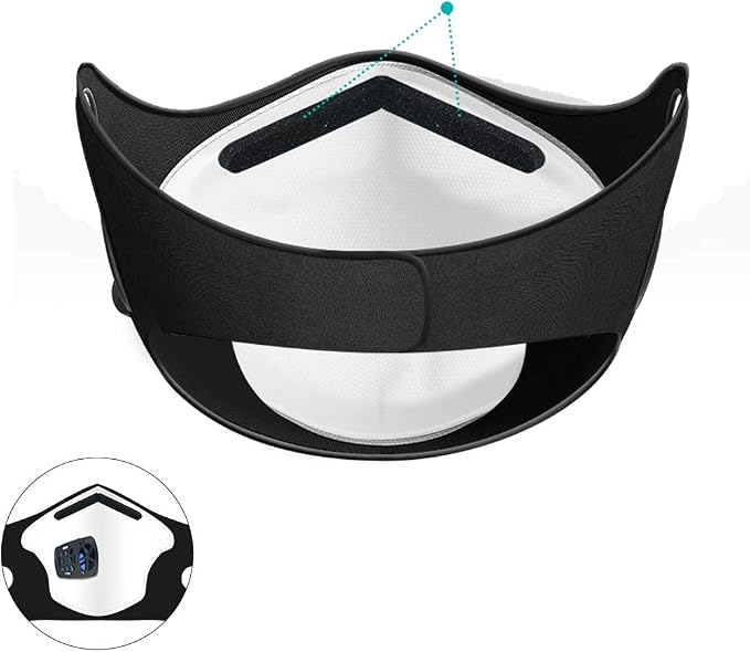 LSGTT Personal Smart Electric Air Face Mask, Reusable Wearable Air Purifiers