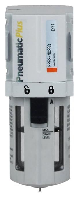 PneumaticPlus PPF2-N02B Miniature Compressed Air Particulate Filter 1/4" NPT