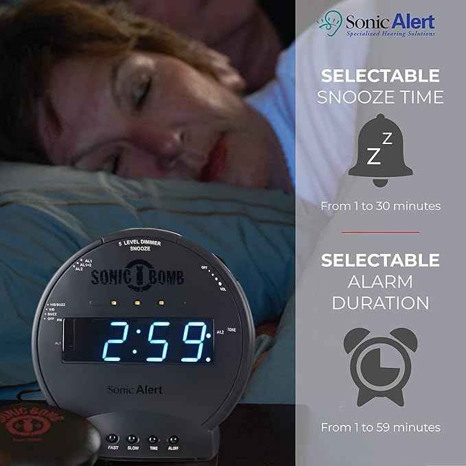 Sonic Alert Sonic Bomb Dual Alarm Clock
