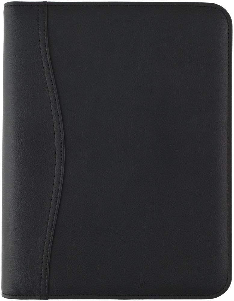 AT-A-GLANCE Textured Faux Leather Undated Starter Set, Desk Size, Black (031-0340-05)