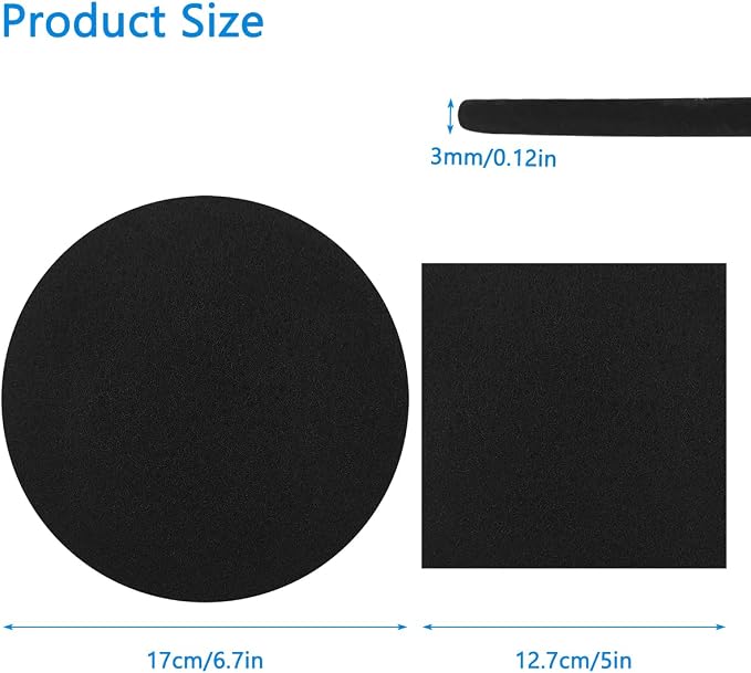 6.7inch & 5inch Charcoal Filters