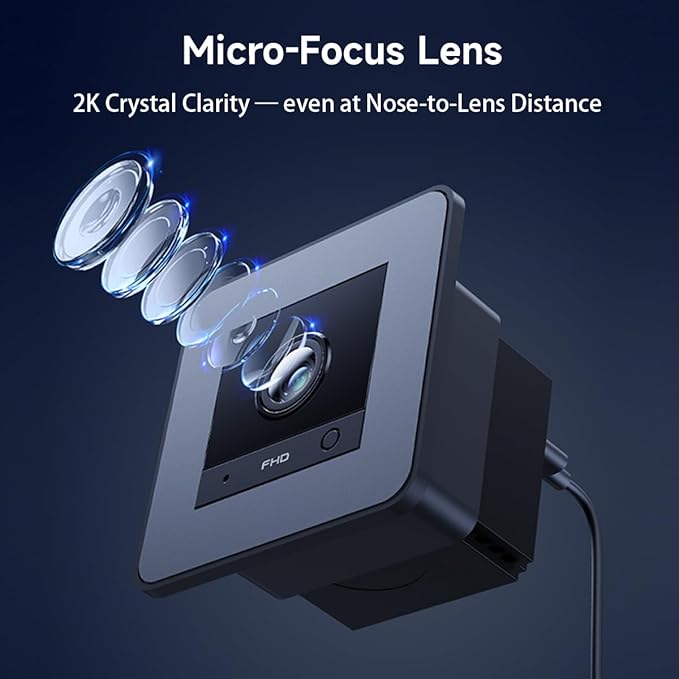 2K HD Aquarium & Terrarium WiFi Pet Camera,140° Wide-Angle Anti-Glare & Anti-Reflection,Night Vision for Fish & Reptiles,Two-Way Audio,Glass-Mount Enclosure Monitor,24/7 Recording (2 Pack)