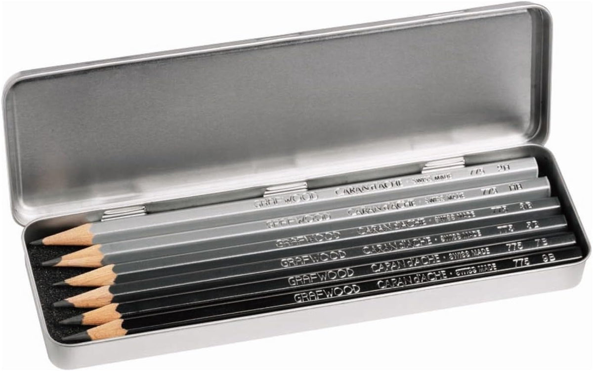 CREATIVE ART MATERIALS Grafwood 6 Piece Metal Box Set (775.306)