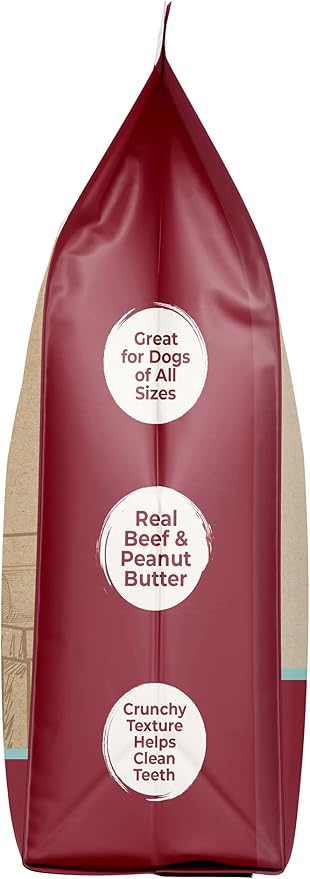 Howl's Kitchen Biscuits, 12 oz Bag, 1 Count, Beef, Chicken and Peanut Butter Mix, Rawhide Free, All Natural Chewy Dog Treats, for All Breed Sizes
