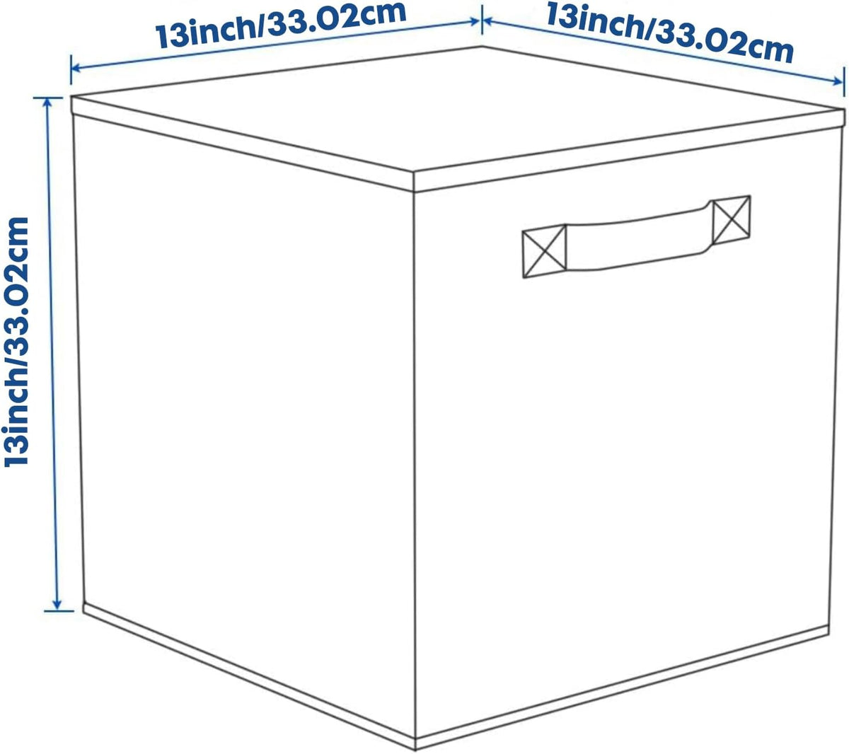 ShellKingdom Storage Bins, Foldable Fabric Storage Cube And Cloth Organizer
