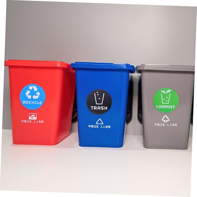 6pcs Decorative Waste Sorting Stickers