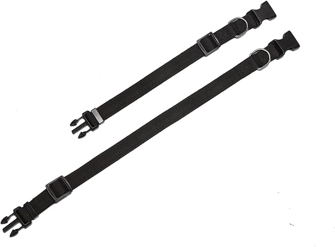 Adjustable Nylon Dog Collar, pet Collar 1 Inch 3/4 Inch 5/8 Inch Wide, for Large Medium Small Dog ((L(1" x 16-23"), Black)