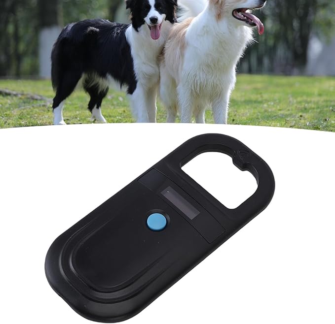 Pssopp Handheld Microchip Scanner, Rechargeable Animal Chip Reader Pet Microchip Scanner with 1000 Records Storage for EMID FDX B ISO11784 85 Pets Cats Dogs Hamsters (Style 2)