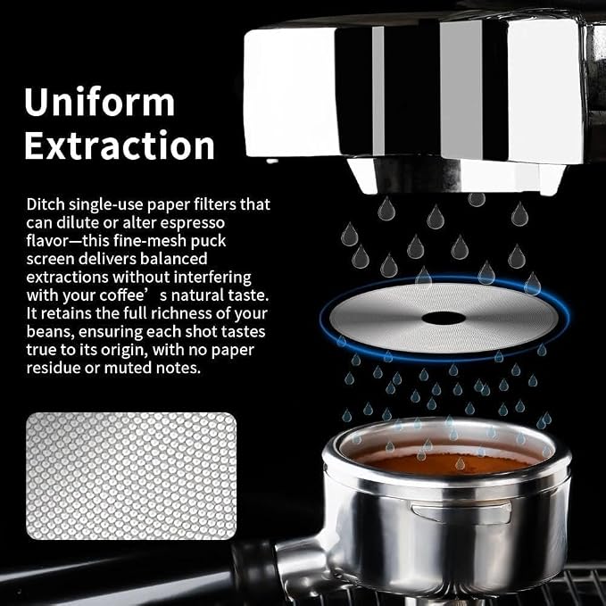 watchget 58.35mm Espresso Puck Screen