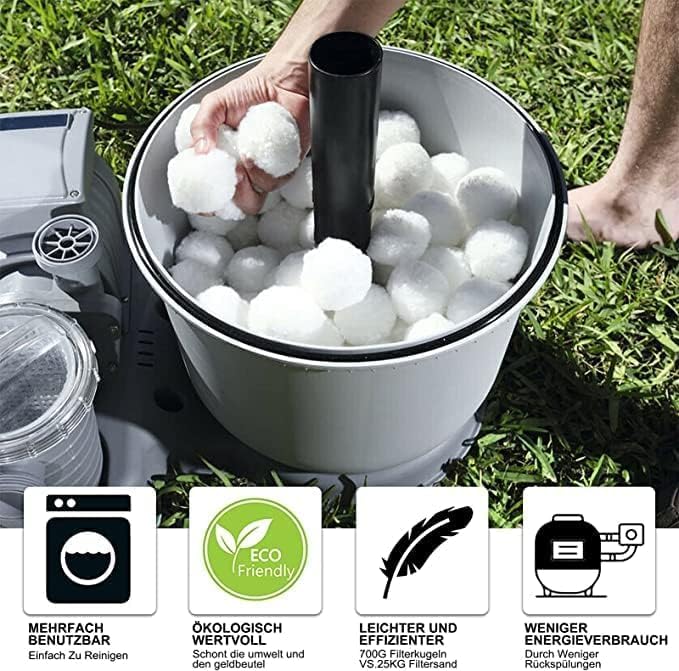 3 lbs Pool Filter Balls Eco-Friendly Fiber Filter Media