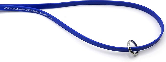 Jelly Pet Grooming Loops 3/8'' x 18'' W/Ring (Black) | Made in The USA