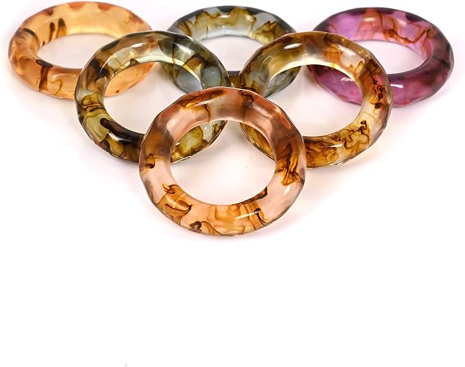 Resin Napkin Rings, Spring Color Epoxy Holders | Epoxy resin, glossy finish