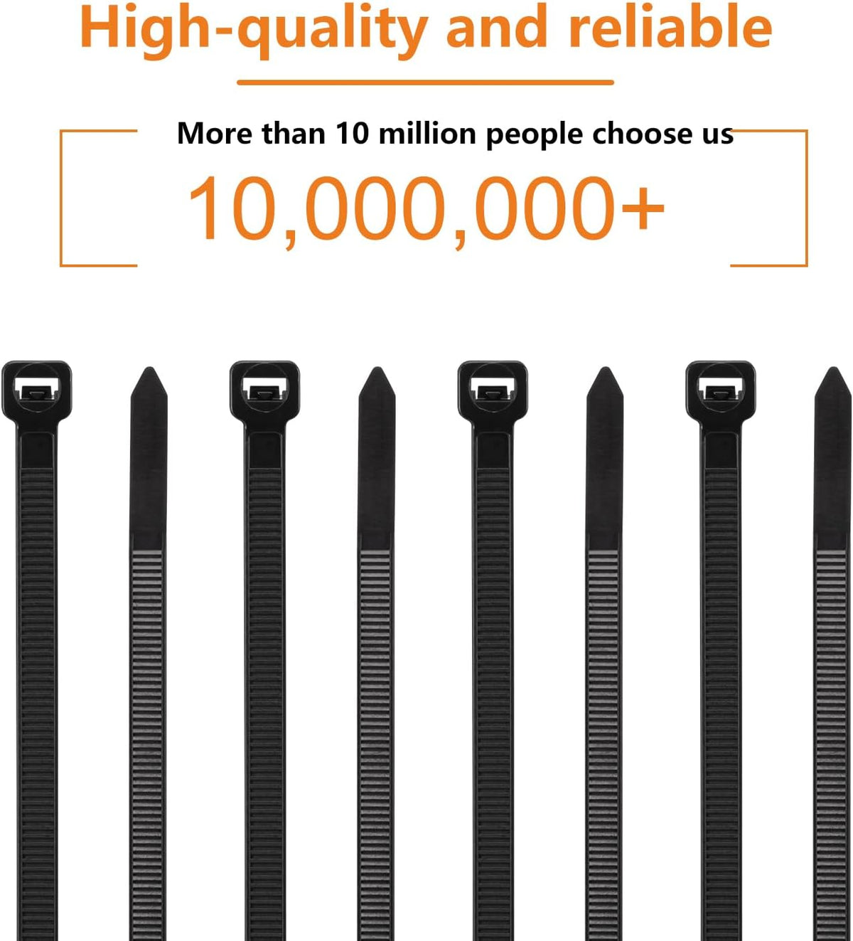 12 Inch Black Zip Ties 2000 Pack Cable Ties 45 LBS