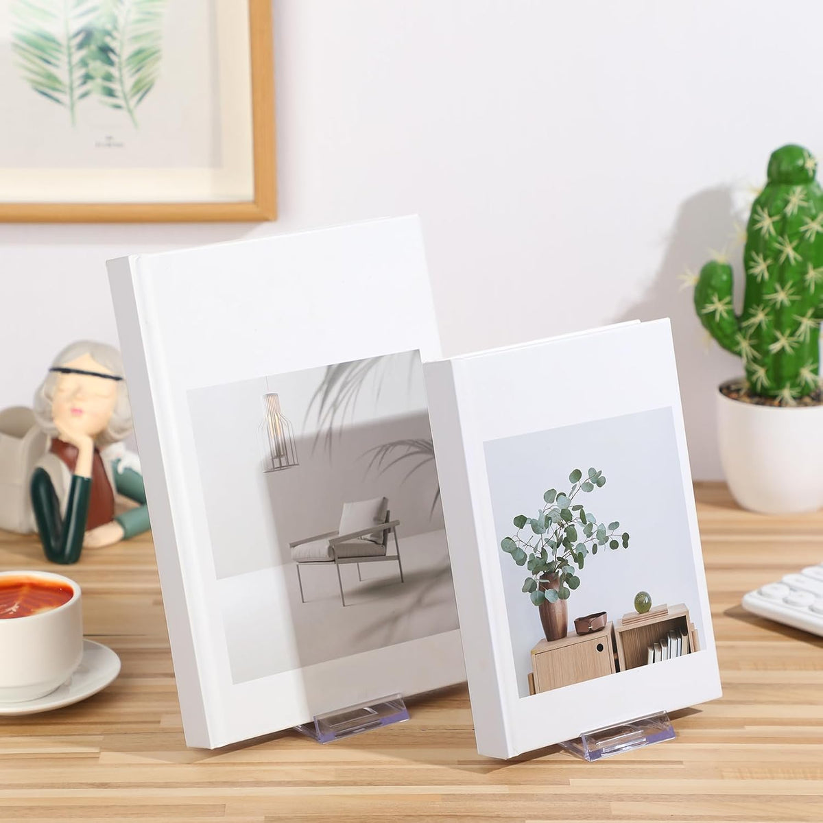36 Pack Acrylic Book Stand for Display Adjustable, 4.2in H