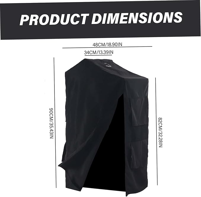 Bird Cage Cover Foldable Waterproof Black Bird Cage Cover Windproof Washable Accessories