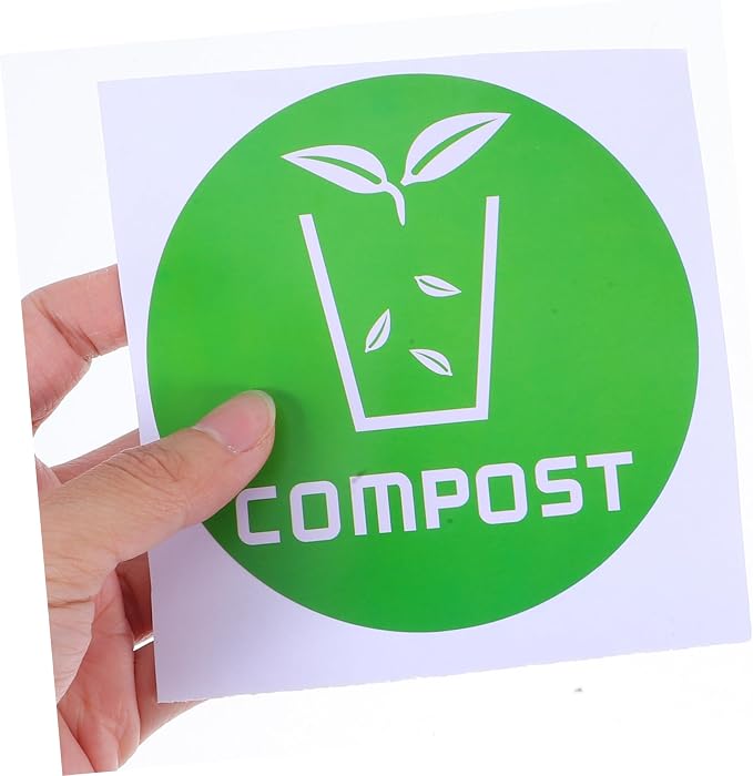 6pcs Decorative Waste Sorting Stickers