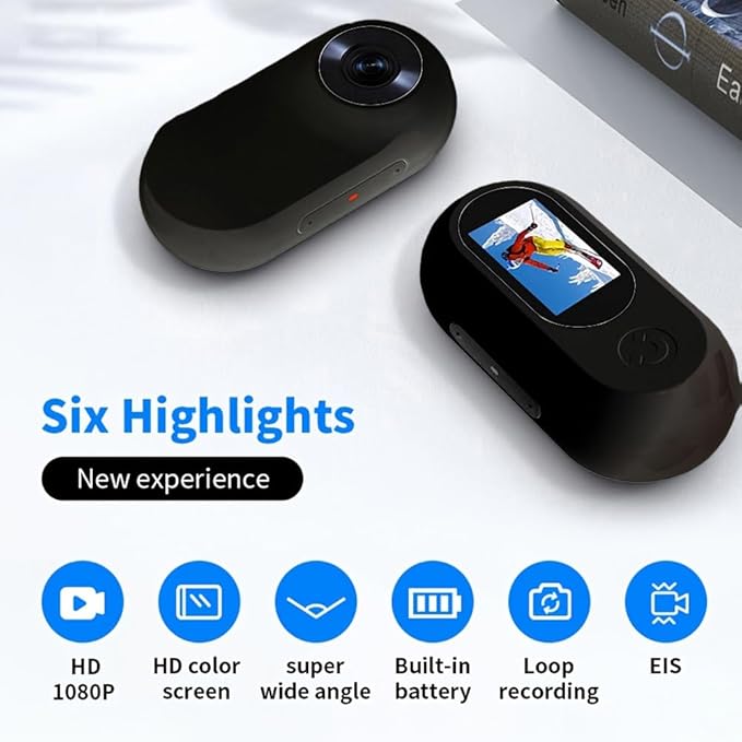Cat/Dog Collar Camera with 32GB SD Card, HD 1080P Mini Body Action Camera for Outdoor, Birthday Gift